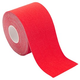 Kinesiology Tape, 5M Roll Elastic Muscle Support Tape, Improve Blood Circulation, Waterproof and Latex Free for Exercise, Sports and Injury (Red)