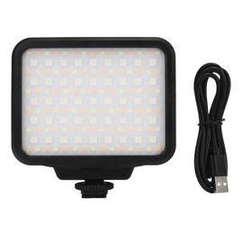 RGB Camera Light 2500 to 9900K Dimmable Full Color Rechargeable Portable LED Photography Lamp with 21 Effects