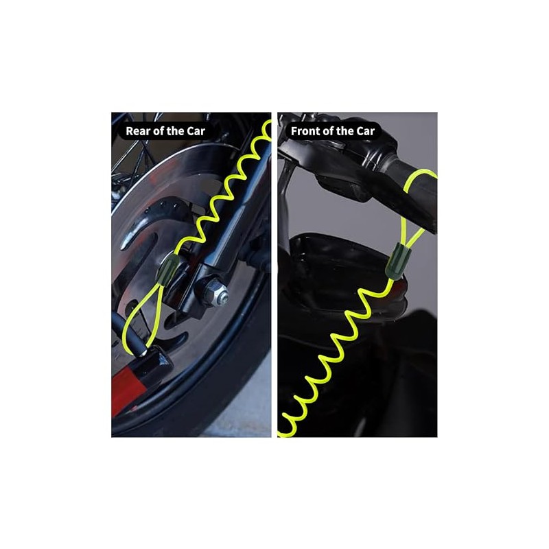 Anti-Theft Cable for Brake Discs - Compatible with Motorcycle Scooter