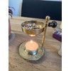 Bitto Weihrauchbrenner Oman golden Messing verstellbar, H 10 cm, Ø