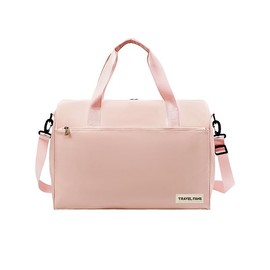 Travel Duffel Bag Weekend and Business Travel Bag Can be used for Sports Bags and Hospital Waiting Bags Overnight Duffel Bag with Trolley Case Cover Airline Travel Essentials (Pink)