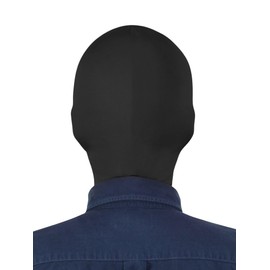 Gaoin Unisex Full Covered Costume Zentai Hood Mask (Black) (Black)