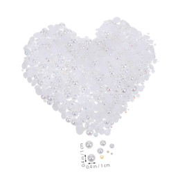 TEHAUX 1pack Mixed Resin Rhinestones and Half Round Faux for Crafting Nail Art Shoes and Clothes Flatback for Projects and Phone Cases