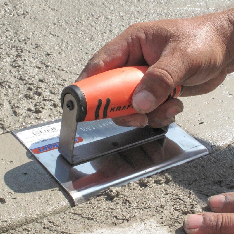 Kraft CF165PF 6-Inch by 4-Inch 1/2-Inch Radius Cement Edger with