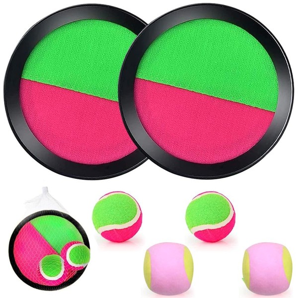 JWKLYZH Velcro Ball Game for Children Set, Beach Games Throwing