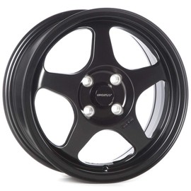 Circuit Performance CP22 15×6.5 Flat Black 4×100 [+35mm] Wheels Spoon Style Rims compatible with Honda Civic, Acura Integra, Mazda Miata