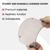 Wanheart 2Pcs Transparent License Plate Protectors - Unbreakable Clear License