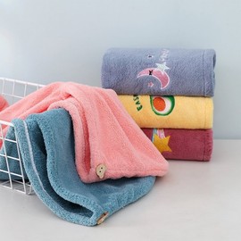 3 times faster absorption character microfiber hair towel dry towel face hair towel Face Towel Strawberry Mint 4ea