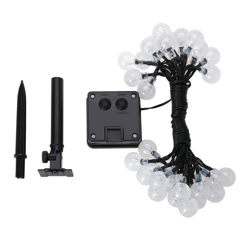 Hann LED Solar globo cadena luces, Blanco Warm