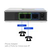VoIP Gateway Internet Phone 2 Ports Adapter SIP RJ45 Cable