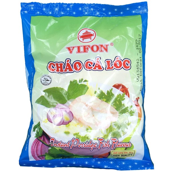 Vifon Instant Fish Porridge Bag - Chao Ca (50 Count)