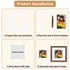ZBEIVAN 12x12 White Picture Mats with Core Bevel Cut Frame