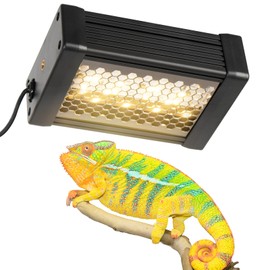 HNRLOY UVB Light for Reptiles–9W Reptile UVB Light for Bearded Dragon, Turtle, Tortoise & Gecko,UVB Heat Lamp Fixture,5INCH Basking Lights for Lizard & Snake,Timer Switch, Adjustable Brightness