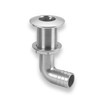 Replacement Boat Parts 316 Stainless Steel Elbow Thru Hull fits 5/8" Hose