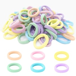 DAJING 200 pieces baby headband - Girls' soft cotton ice cream headband set, high elasticity seamless safety design, children's hair accessories, diameter 2.5 centimeters