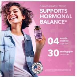 Myo-Inositol Supplement for PCOS with Ashwagandha and Vitamin D - 120 Capsules