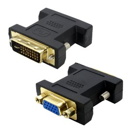 VMOJO DVI to VGA Adapter DVI-I 24+5 Male to VGA HD15 Female Converter Digital to Analog Adapter