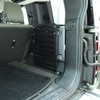 YIWANG Black Aluminum Alloy Car Trunk Storage Basket Organizer For