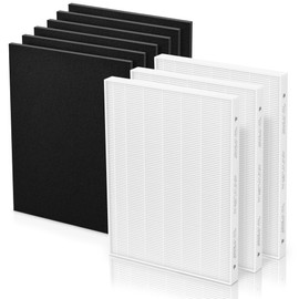 Aera Max 300 HEPA Filter Replacement Compatible with Fellowes Aeramax 290/300/DX95 Purifiers HEPA Air Pu-rifier Filter 9287201, Also Fit AP-300PH HF-300, 3 HEPA & 6 Carbon Pre-Filter