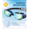 QALLY Swimming-Goggles-Adult Swim-Goggles-Men and Women: Anti Fog Pool Goggles with