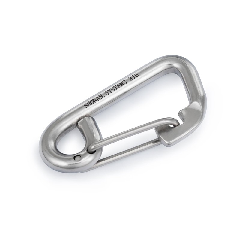 SHONAN 3.1" Marine Boat Hooks, Stainless Steel Carabiner Heavy Duty