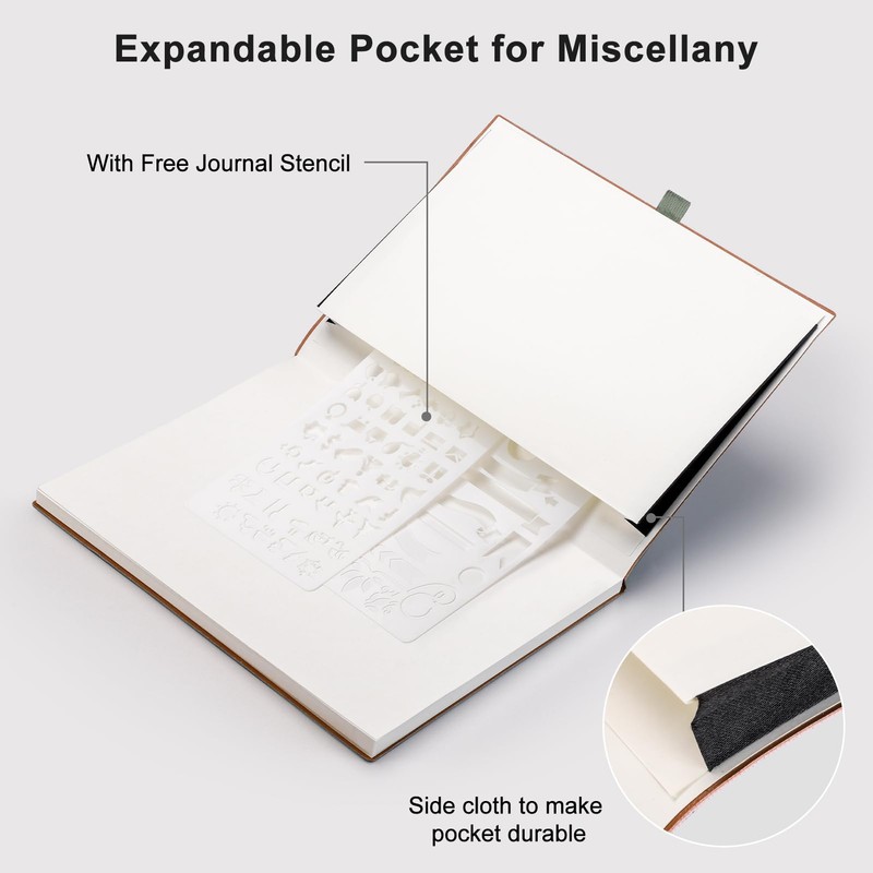 EMSHOI B5 Notebook Dotted Journal - 120gsm Thick Paper, 19.5
