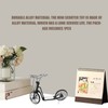 Deck Scooter Toys 13x16.5cm/5.1x6.5in Vivid DIY Alloy Material Black Miniature
