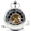 Infinite U Dual Time Display Hollow Skeleton Steel Hand Wind