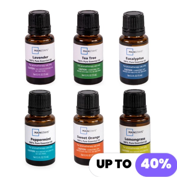 Unbranded 6PK Essential Oils - Eucalyptus Lavender Lemongrass Orange Peppermint