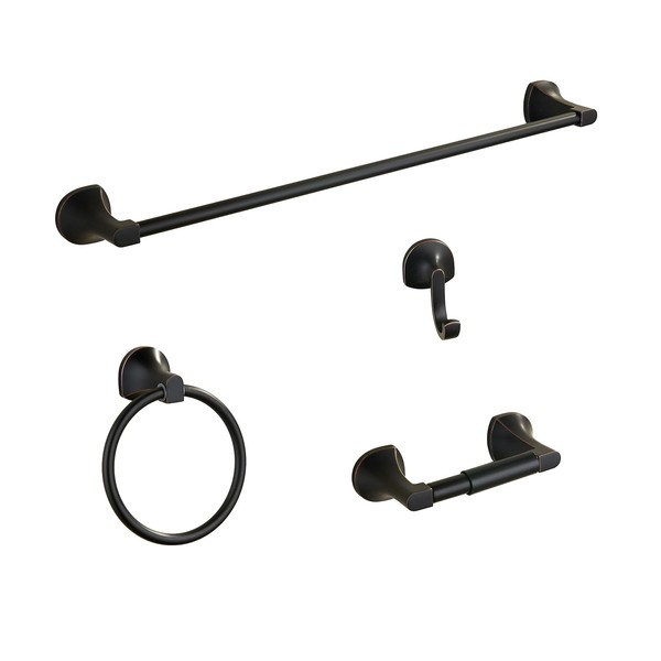 BGL Bathroom Hardware Set Oil-Rubbed Bronze Adjustable Bath Towel Bar