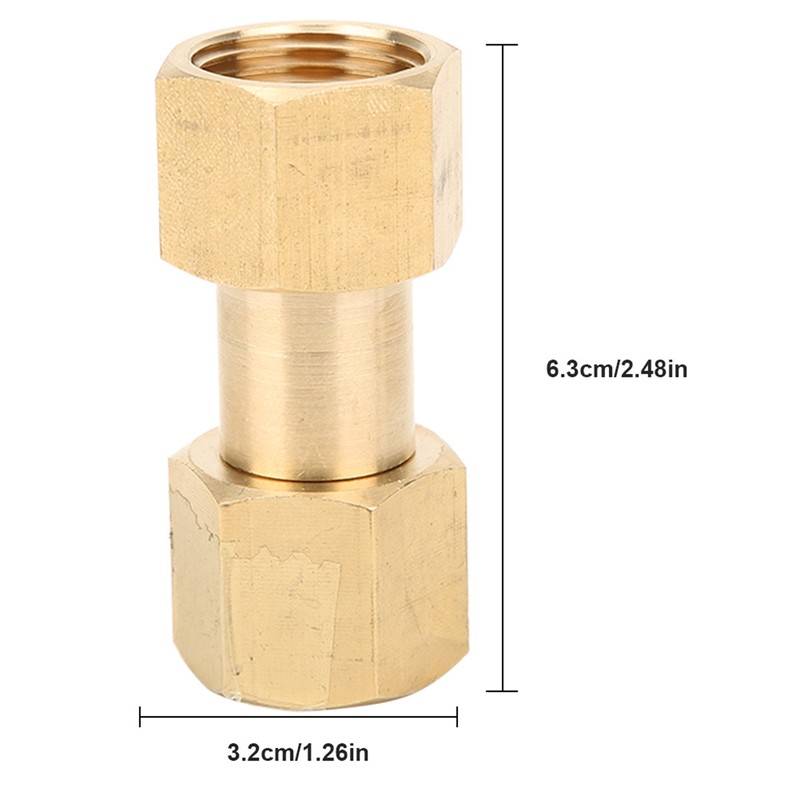CGA-320 to CGA-580 Cylinder Adapter Carbon Dioxide Tank to Argon