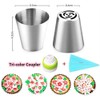 Russian Piping Tips Cake Decorating Complete Set, WOWDECOR 24pcs Baking