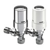 Danfoss RAS-D2 Angle TRV and Lockshield 8/10/15MM-013G6016 for Two-Pipe Domestic