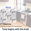 Upgrade 5304525746 Long Stem Stove Knobs Replacements, Compatible with Frigidaire