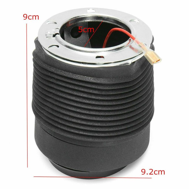 Black Aluminum Steering Wheel Short Hub Adapter Quick Release Hub