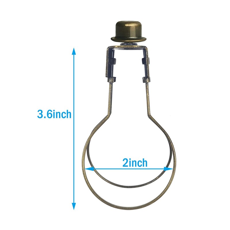 ECUDIS 2 Pack Lamp Shade Light Bulb Clip Lampshade Adapter
