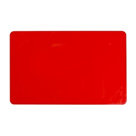 Pack of 100 Red CR80 PVC Cards | 30 mil by easyIDea