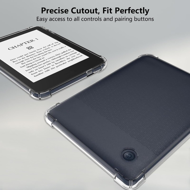 Aircawin for 6'' Kobo Clara 2E Case Clear,Slim Clear Case
