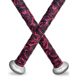 ALIEN PROS Baseball Grip Tape 0.5 MM (2-Pakfire) - Precut Professional Quality Bat Grip Tape - Wrap Your Bat For A Spectacular Home Run - Replacement For Old Baseball Bat Grips