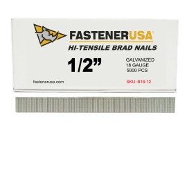 FastenerUSA 1/2" BRAD NAILS 18GA GALV 5,000ct | B18-12