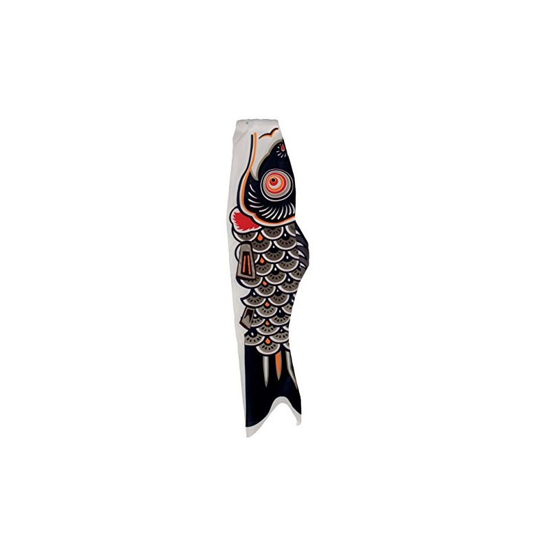 In the Breeze Koi Fish Windsock, 60-Inch, Black