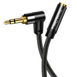 Yeung Qee 3.5mm Male to Female Extension Stereo Audio Cable 3 ft, Audio Extension Cable, AUX Headphone Extension Cable Stereo Jack Cord for Phones, Headphones, Speakers, Tablets, PCs and More（3ft/1M）