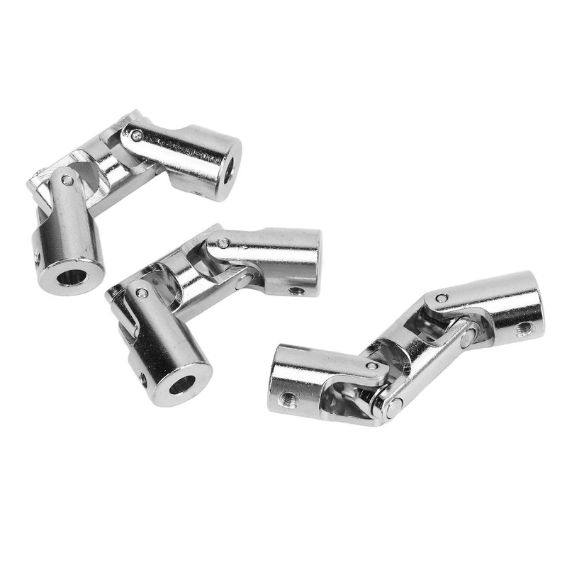 3Pcs 5mm to 5mm Inner Dia Rotatable Universal Steering Shaft
