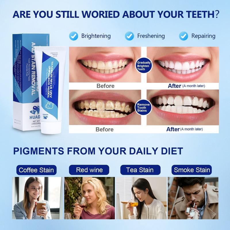 HUADU AKCMINS Whitening Toothpaste | Repairs and strengthens enamel |