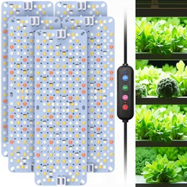 SDOVUERC Full Spectrum Grow Lights,60W Plant Grow Lights for Indoor Plants with Daisy Chain Function, Sunlike Spectrum,960 LEDs and 4/8/12/16/20H Timer for Seed Starting(Pack5)