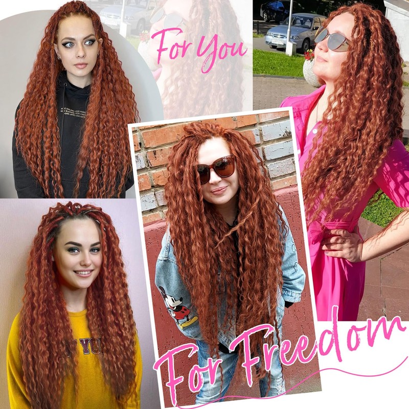FAVE Double Ended Dreadlock Extensions 10 Strands Synthetic Wavy Dreadlock