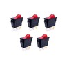 JZK 5pcs ON OFF Rocker Switch 15A 250V 20A 125V