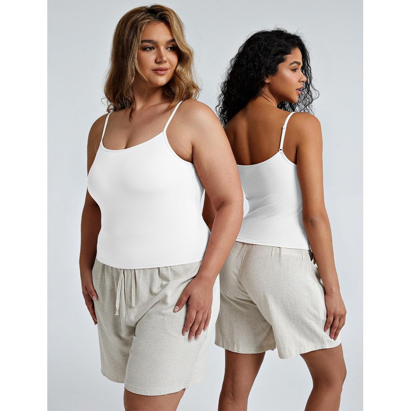 ZeroBound Camisole Built in Shelf Bra Tank Top - Basic