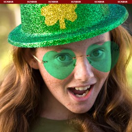 SUNBSR Rimless Heart Sunglasses for Women Fashion Cute Green Heart Shaped Party Glasses Lovely Style Love Glasses（Fluorescent Green）