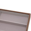 Eyeglass Display Organizer Wood Grain 6 Compartments Glasses Display Tray